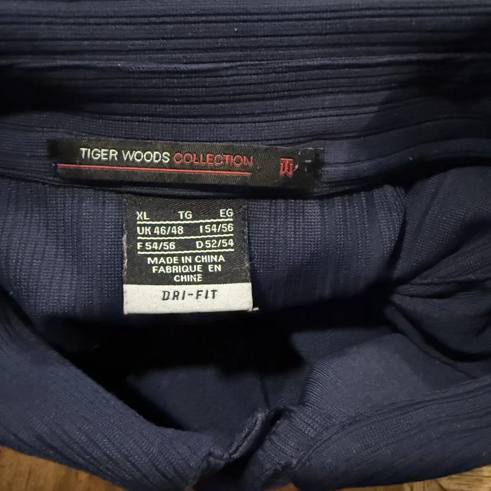 Nike Golf Tiger Woods Shirt Polo Golf Athletic Ribbed Men's XL‎